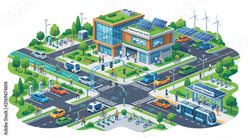 Smart City: Sustainable Urban Living with Green Technology and Eco-Friendly Transport
