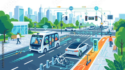 Smart City Transportation: Autonomous Vehicles, EVs, Bikes, Scooters & Connectivity