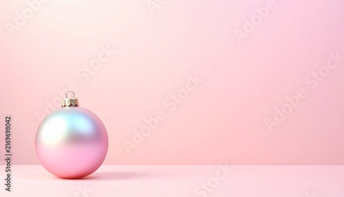 pink christmas ball