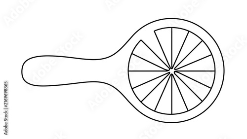 Cheese grater tool illustration white background.