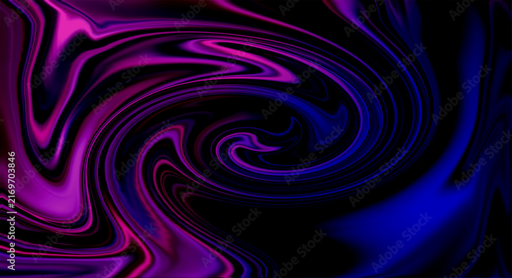 Fototapeta premium Abstract liquid swirl background featuring vibrant purple magenta and dark blue fluid waves for modern creative web designs.