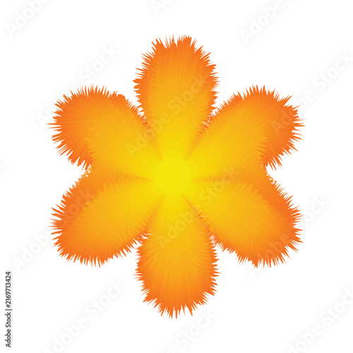 Beautiful flower sticker label promotion decorative