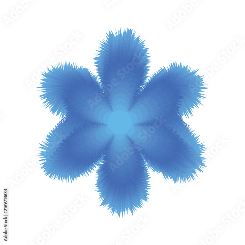 Beautiful flower sticker label promotion decorative