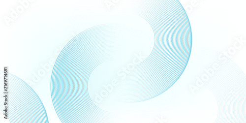 A minimalist abstract image featuring three overlapping navy blue concentric circles