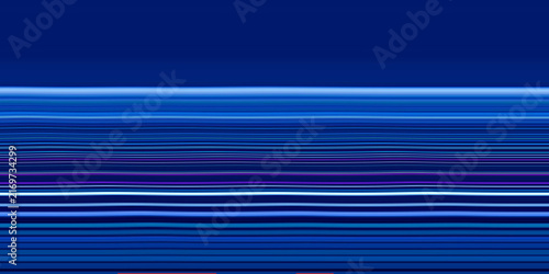 Картината върху платно A vibrant digital background featuring numerous thin horizontal neon blue light