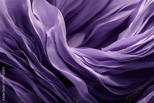 Abstract Purple Waves: Ethereal waves of flowing purple fabric create a mesmerizing abstract pattern, suggesting movement, elegance, and a touch of mystery.