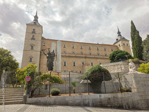 view of the castle of Toledo, Spain