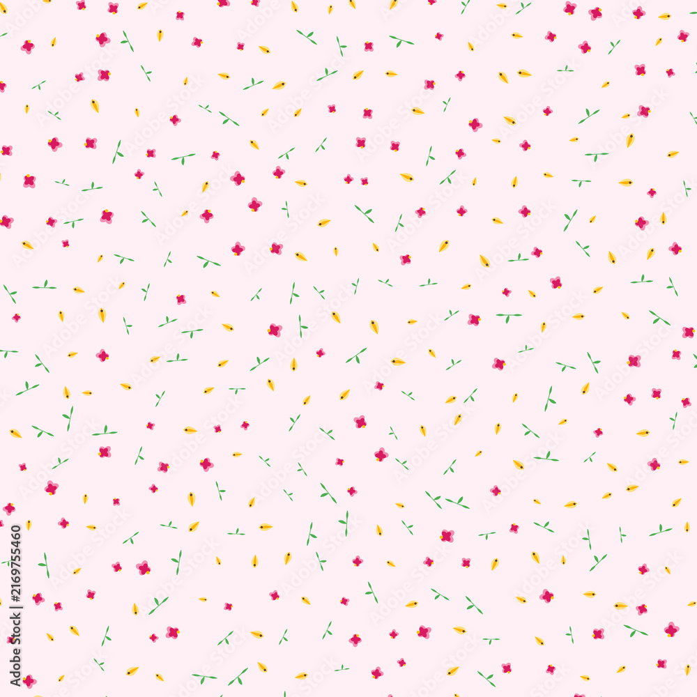 Fototapeta premium Soft pastel floral backdrop for creative stationery