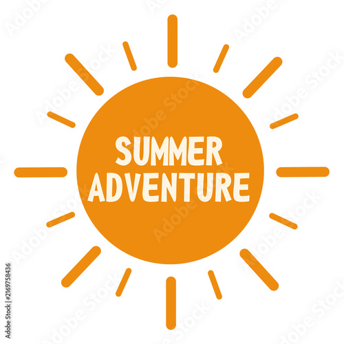 Warm orange sun with 
