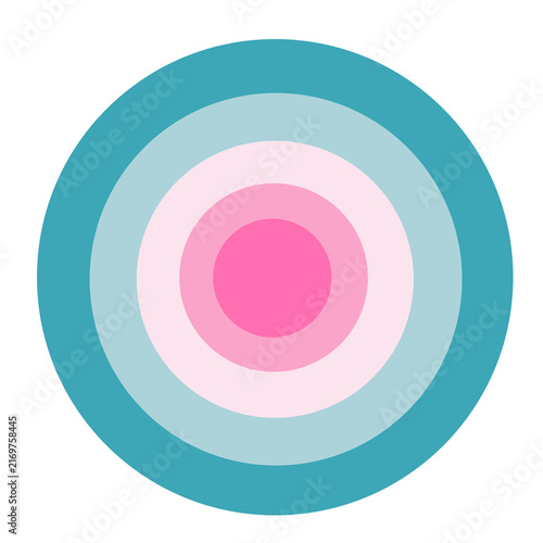 Circular pattern with soft gradient rings. abstract background with circles