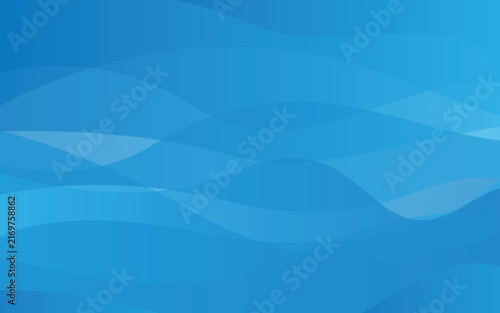 Abstract Blue Flowing Wave Gradient Background