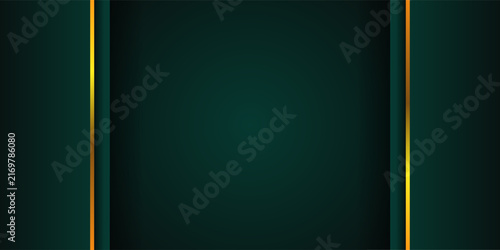  modern dark green luxury with gold lines premium with copy space background decoration