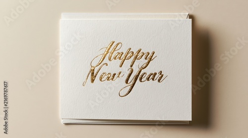 Happy New Year Greeting Card