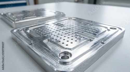 Precision Machined Metal Component with Intricate Pattern