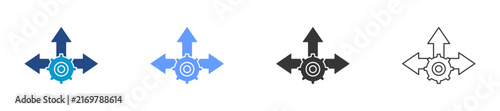 flexibility icon set multiple style collection	
