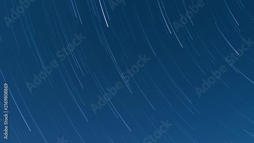 Stunning Star Trail Timelapse of Night Sky with Celestial Movement and Long Exposure