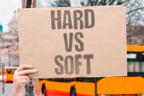 Obraz na płótnie "Hard vs soft" Silicone versus HA palpability differences