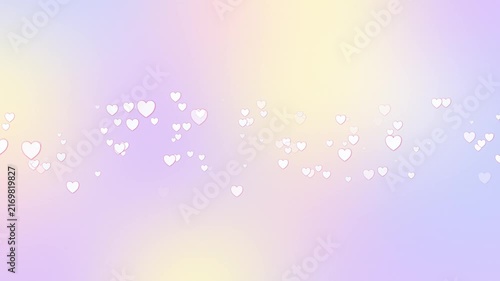 Vibrant Colorful Gradient Wallpaper With Heart Decoration Cute Video Background