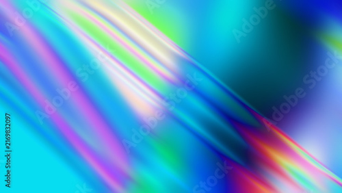 Abstract holographic iridescent liquid streak texture background