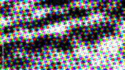 Abstract colorful halftone dot  texture background