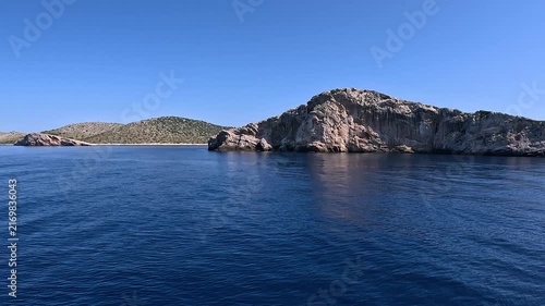 Scenic Mediterranean Island Coastline and Calm Sea near Kornati Archipelago Croatia