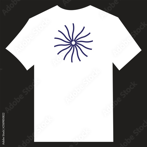 T shirt design with shadow