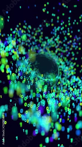 A looping 3D animation. An abstract animation on the topic of the technological process	