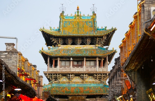 Traditional Tower in Pingyao Ancient City, China