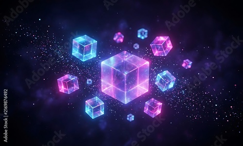 abstract glowing background