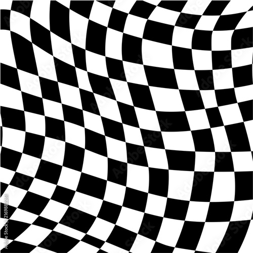 checkered background