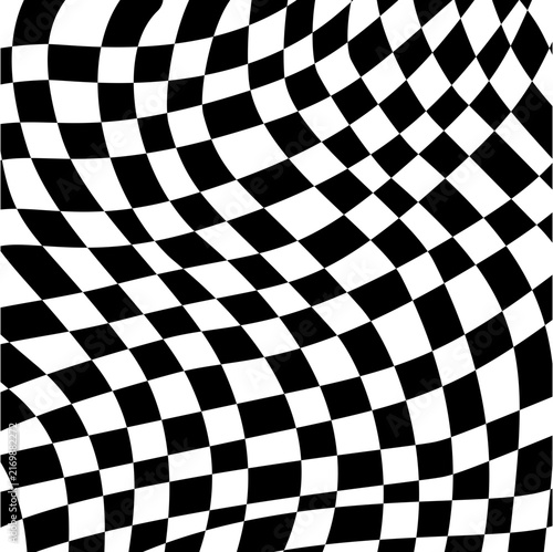checkered background