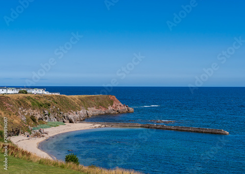 Obraz na płótnie view of the coast of Berwick Upon Tweed
