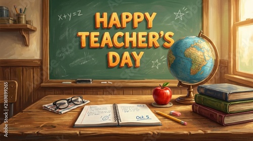 Rustic Teachers Day Classroom Design