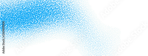Abstract blue squares pattern with a fading gradient effect