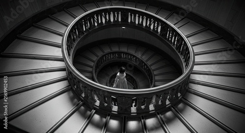Spiral Staircase Interior Architecture Detail.