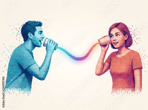 two women talking on a phone