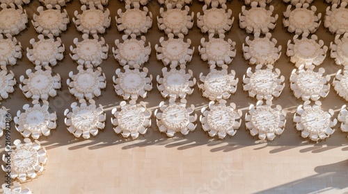 Elegant Dining Tables forming a Decorative Frame