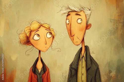 Humorous Couple Faces an Unexpected Twist in a Curious Scene Generative AI