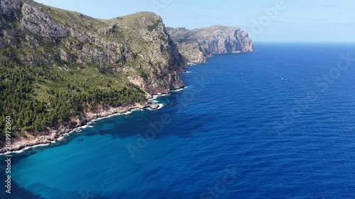 Spanien, Mallorca, panorama, Sa Tenassa Küste zoom out