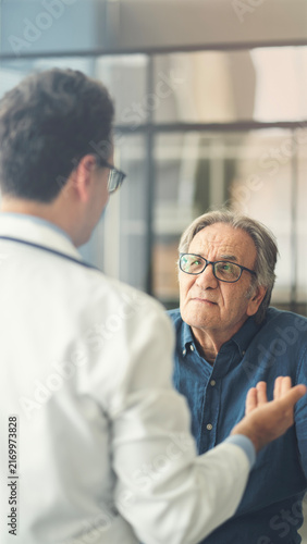 Doctor and patient during a consultation