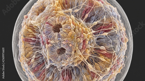 Brain Organoid Development Scientific Medical Microscopy Neural Tissue 3D Cellular Organization