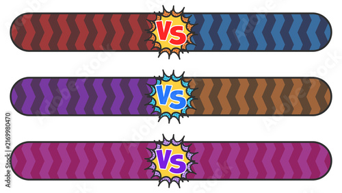 Fotografía 派手な柄のVSテロップベース(カラフル)／Colorful VS Lower Third with Bold Pattern