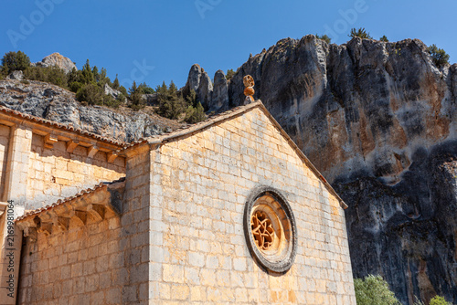 Photography Hermitage of San Bartolomé in the Río Lobos canyon, Soria, Castile and León, Spa