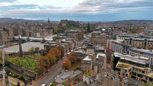 Edinburgh City Skyline and Aerial Views of Scotland’s Historic Capital, United Kingdom