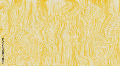 Quadro su tela Golden Yellow Marble Texture Background with Fine Flowing Organic Lines, Soft Wo