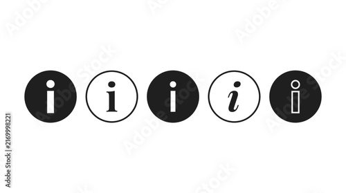 Information icon in flat style. Basic vector symbol illustration. Information, icon set featuring info button vector illustration.