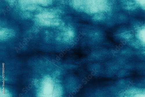 Fotografía Abstract teal and dark blue textured background with subtle wisps and light scratches for calm and serene digital art or web design