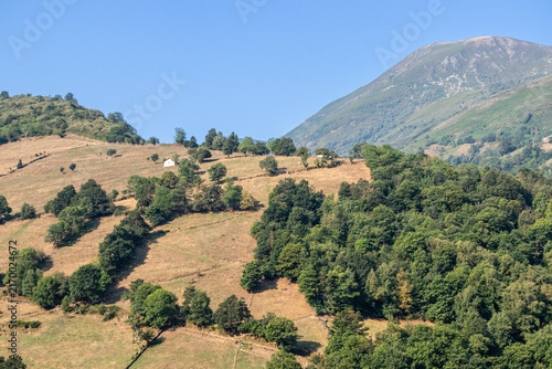 Landscape of the port of Leitariegos in Asturias, Spain, during the month of August 2026