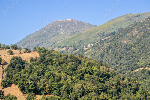 Landscape of the port of Leitariegos in Asturias, Spain, during the month of August 2026