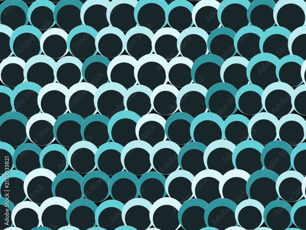 Fototapeta premium Eclipse Discs Dark Moody Abstract Geometric Background